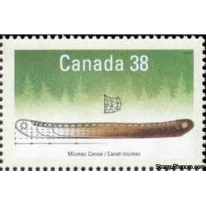 Canada 1989 Micmac Canoe-Stamps-Canada-Mint-StampPhenom