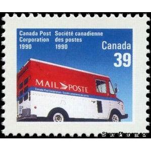 Canada 1990 Canada Post Corporation 1990, Mail Van (facing right)-Stamps-Canada-Mint-StampPhenom