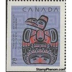 Canada 1990 "Children of the Raven" - Imperf Bottom and Left-Stamps-Canada-Mint-StampPhenom