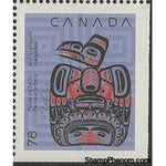 Canada 1990 "Children of the Raven" - Imperf Bottom and Right-Stamps-Canada-Mint-StampPhenom