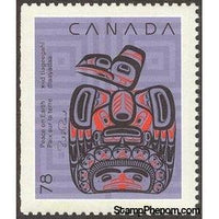 Canada 1990 "Children of the Raven" - Imperf Left-Stamps-Canada-Mint-StampPhenom