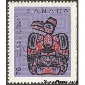 Canada 1990 "Children of the Raven" - Imperf Right-Stamps-Canada-Mint-StampPhenom