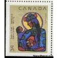 Canada 1990 Nativity Painting - Imperf Bottom and Left-Stamps-Canada-Mint-StampPhenom