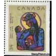 Canada 1990 Nativity Painting - Imperf Bottom and Right-Stamps-Canada-Mint-StampPhenom