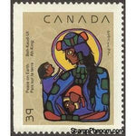 Canada 1990 Nativity Painting - Imperf Left-Stamps-Canada-Mint-StampPhenom