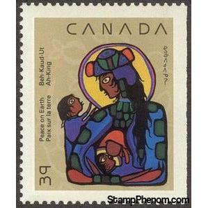 Canada 1990 Nativity Painting - Imperf Right-Stamps-Canada-Mint-StampPhenom