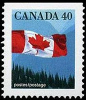 Canada 1990 The Canadian Flag over Forest-Stamps-Canada-Mint-StampPhenom