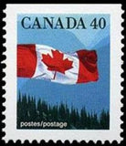 Canada 1990 The Canadian Flag over Forest-Stamps-Canada-Mint-StampPhenom