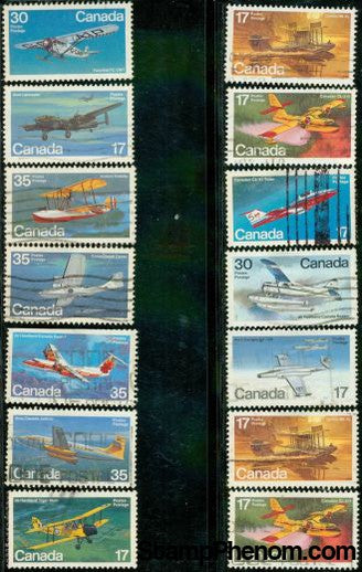 Canada Aircraft , 14 stamps