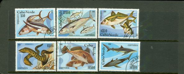 Cape Verde Fishes , 6 stamps - Cape Verde Fishes , 6 stamps