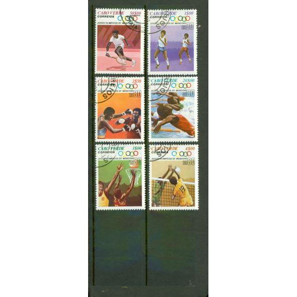 Cape Verde Olympics , 6 stamps - Cape Verde Olympics , 6 stamps