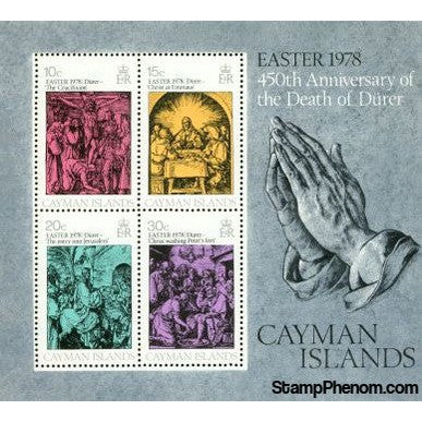 Cayman Islands Christ Lot 2 , 1 souvenir sheet