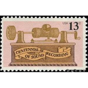 United States of America 1977 Centennial of sound recording - Tin Foil Phonograph - By Tho