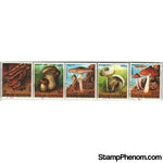 Central African Republic Mushrooms , 5 stamps