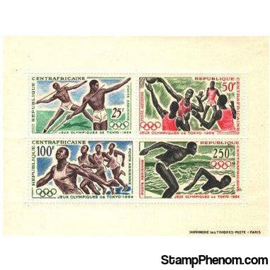 Central African Republic Olympics Imperf Sheet , 1 stamps