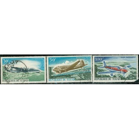 Chad Aircraft , 3 stamps