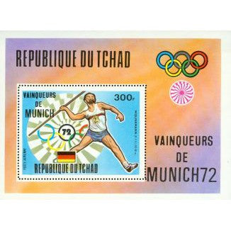 Chad Olympics Lot 2 , 1 souvenir sheet