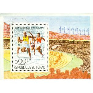 Chad Olympics Lot 3 , 1 souvenir sheet