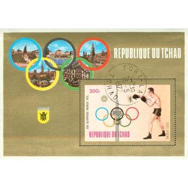 Chad Olympics Lot 4 , 1 souvenir sheet