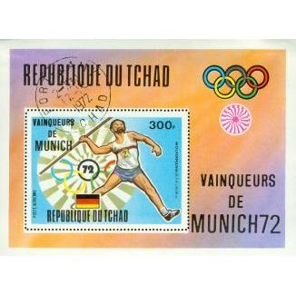 Chad Olympics Lot 6 , 1 souvenir sheet