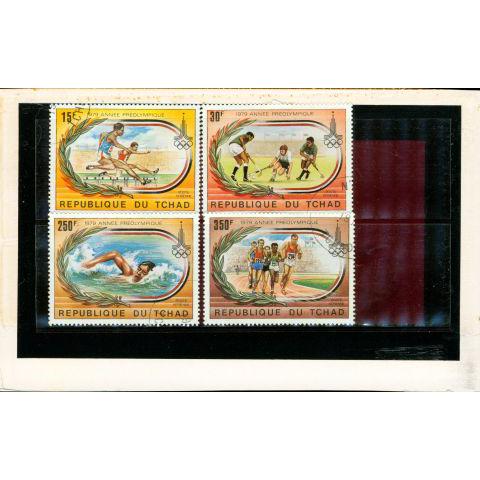 Chad Olympics Lot , 4 stamps