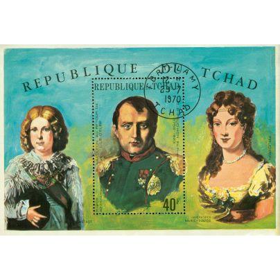 Chad Famous People , 1 souvenir sheet Lot 3 - Chad Famous People , 1 souvenir sheet Lot 3