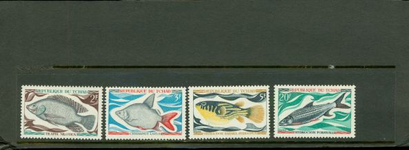 Chad Fishes , 4 stamps - Chad Fishes , 4 stamps