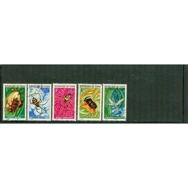 Chad Insects , 5 stamps - Chad Insects , 5 stamps