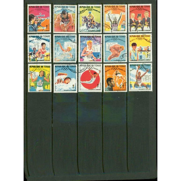 Chad Olympics , 15 stamps - Chad Olympics , 15 stamps