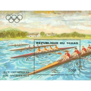 Chad Olympics , 1 souvenir sheet Lot 3 - Chad Olympics , 1 souvenir sheet Lot 3