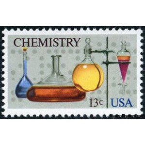 United States of America 1976 Chemistry: Flasks, Separatory Funnel, Computer Tape