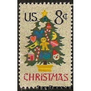 United States of America 1973 Christmas Tree in Needlepoint