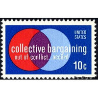 United States of America 1975 Collective Bargaining - "Labor and Management"