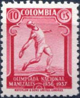 Colombia 1937 4th National Olympiad-Stamps-Colombia-StampPhenom