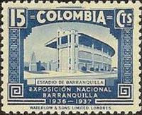 Colombia 1937 Barranquilla Industrial Exhibition-Stamps-Colombia-StampPhenom