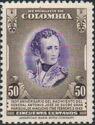 Colombia 1946 Antonio José de Sucre (1795-1830)-Stamps-Colombia-StampPhenom