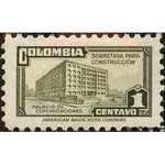 Colombia 1947 Ministry of Post and Telegraphs Building-Stamps-Colombia-Mint-StampPhenom
