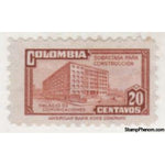 Colombia 1947 Ministry of Post and Telegraphs Building-Stamps-Colombia-StampPhenom