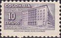 Colombia 1948 Ministry of Post and Telegraphs Building-Stamps-Colombia-StampPhenom