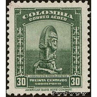 Colombia 1948 Pre-Columbian Monument-Stamps-Colombia-StampPhenom