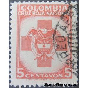 Colombia 1948 Red Cross-Stamps-Colombia-StampPhenom