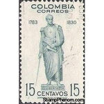 Colombia 1948 Simón Bolivar Monument-Stamps-Colombia-StampPhenom