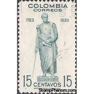 Colombia 1948 Simón Bolivar Monument-Stamps-Colombia-StampPhenom