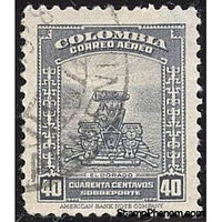 Colombia 1948 Symbol of Legend of El Dorado-Stamps-Colombia-StampPhenom