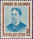 Colombia 1949 Francisco Javier Cisneros-Stamps-Colombia-StampPhenom