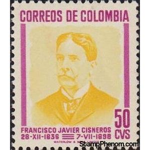 Colombia 1949 Francisco Javier Cisneros-Stamps-Colombia-StampPhenom