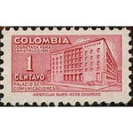 Colombia 1949 Ministry of Post and Telegraphs Building-Stamps-Colombia-StampPhenom