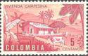 Colombia 1950 Peasant housing-Stamps-Colombia-StampPhenom