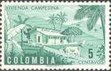 Colombia 1950 Peasant housing-Stamps-Colombia-StampPhenom