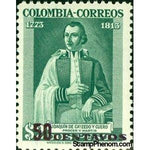 Colombia 1953 Joaquín de Cayzedo y Cuero Overprinted-Stamps-Colombia-StampPhenom